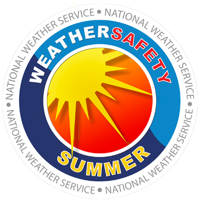 Icon for summer weather safety, showing the Sun
